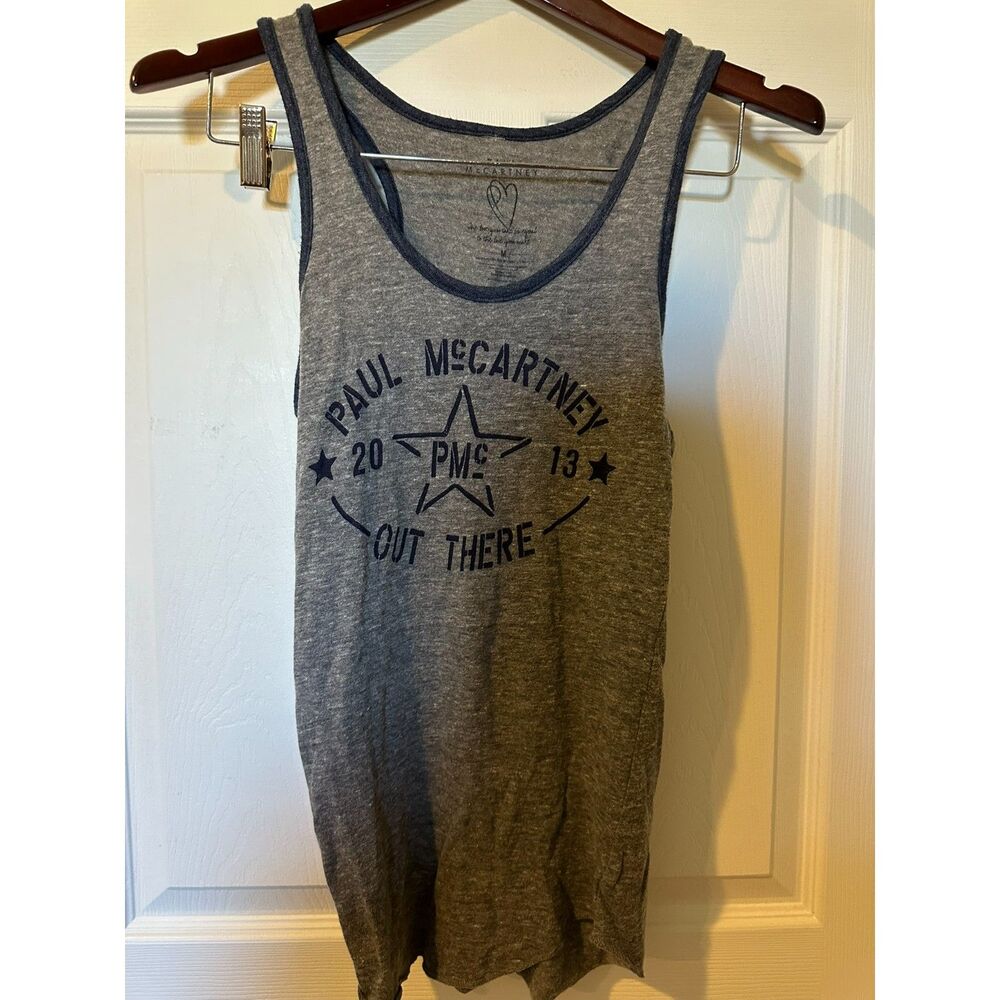 Paul McCartney Out There Tour Tank Top Women Size M Gray